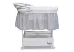 Delta Children Silver Lining (056) Gliding Bassinet Full Right Side View a3a
