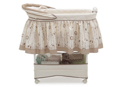 Delta Children Safari Carousel (292) Gliding Bassinet Full Right Side View c2c