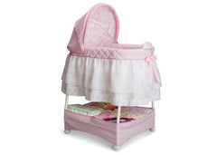 Delta Children Pink Princess (661) Gliding Bassinet Right Side View d1d