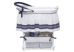 Delta Children Marina (407) Smooth Glide Bassinet, Full Right Side View a3a