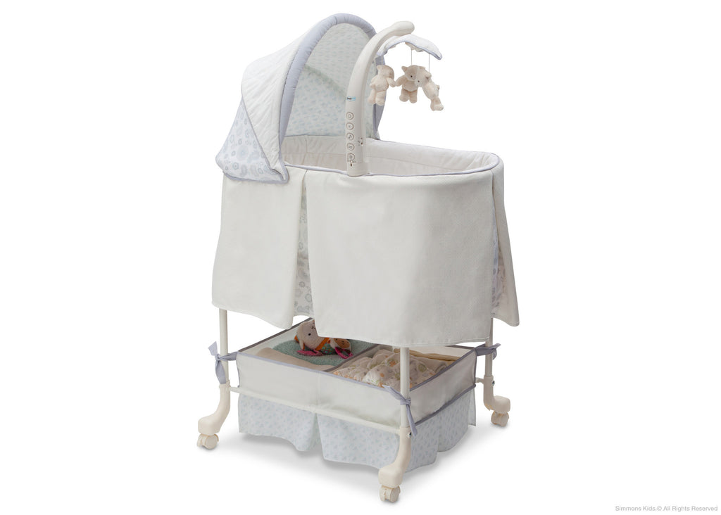 Simmons Kids Paisley (091) Beautyrest Studio Gliding Bassinet (27303) Right Side View a1a