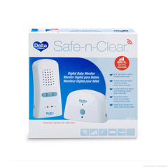 Delta Children Safe-n-Clear White (114) Digital Baby Monitor (non LED), Boxed View a3a