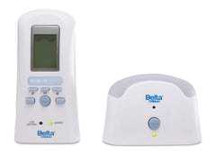 Delta Children White (114) Safe-n-Clear Digital Audio Monitor with Temperature Sensor, Front View a2a