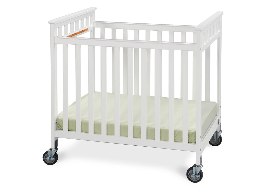 Simmons Kids White (100) Scottsdale Crib, Side View a2a