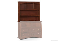 Simmons Kids Espresso Truffle (208) Elite 2-in-1 Hutch/Bookcase, Atop Elite Double Dresser 2 a5a