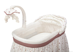 Delta Children Espresso Truffle (208) Slumber Time Elite Gliding Bassinet, Detail View b4b