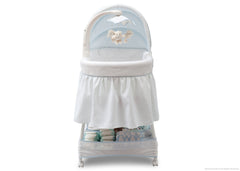 Delta Children Whisper (463) Slumber Time Elite Gliding Bassinet, Front View d2d