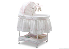 Delta Children Tulip Garden (665) Slumber Time Elite Gliding Bassinet, Right Side View e1e