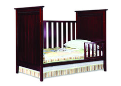 Simmons Kids Black Cherry Espresso (607) Melody 3-in-1 Crib, Toddler Bed Conversion d2d