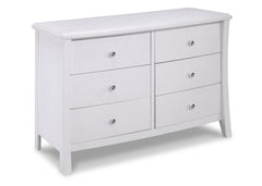Simmons Kids White Ambiance (108) Madisson Double Dresser (303030), Side View a1a