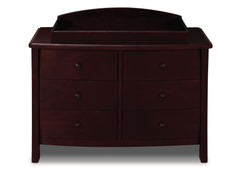 Simmons Kids Black Espresso (907) Madisson Double Dresser (303030), Front View with Changing Topper b2b