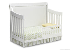 Simmons Kids White Ambiance (108) Madisson Crib 'N' More, Toddler Bed Conversion a3a