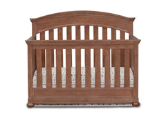 Simmons Kids Antique Walnut (267) Chateau Crib 'N' More, Crib Conversion Front View a1a