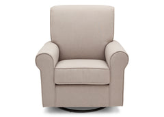 Simmons Kids Taupe (065) Avery Upholstered Glider, Front View b2b