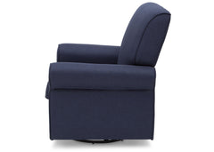 Simmons Kids Sailor Blue (424) Avery Upholstered Glider, Full Left Side View c4c