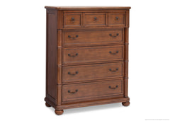 Simmons Kids Chestnut (227) Hanover Park 5 Drawer Chest, Side View b2b