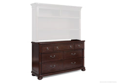 Simmons Kids Molasses (226) Hanover Park Double Dresser with Hanover Park Bookcase & Hutch a3a