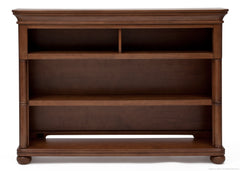 Simmons Kids Chestnut (227) Hanover Park Bookcase & Hutch, Front View atop Base b3b