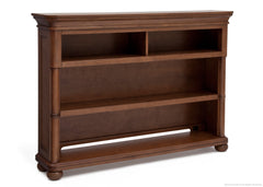 Simmons Kids Chestnut (227) Hanover Park Bookcase & Hutch, Side View atop Base b4b