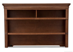 Simmons Kids Chestnut (227) Hanover Park Bookcase & Hutch, Front View b1b