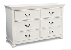 Simmons Kids Vintage White (120) Castille Double Dresser (317030) a1a