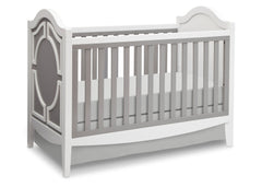 Simmons Kids Antique White/Grey (066) Hollywood 3-in-1 Crib, Crib Conversion a3a