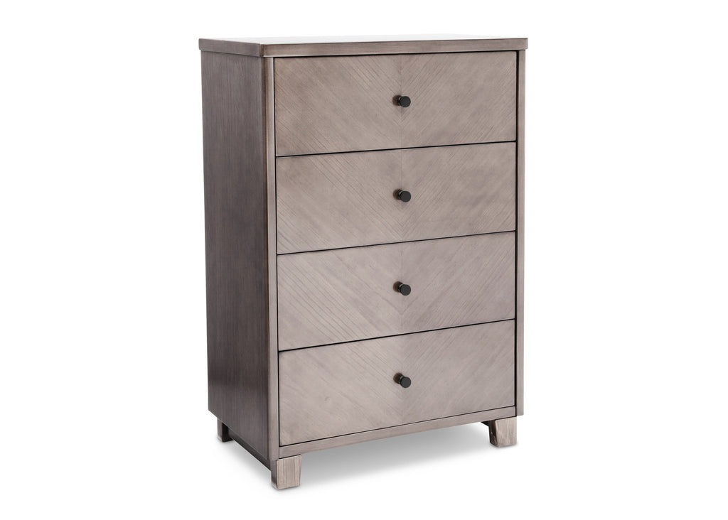 Simmons Kids Stained Grey (054) Bellante Chest (319040) Side View a2a