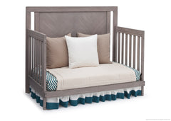 Simmons Kids Stained Grey (054) Chevron Crib 'N' More, Day Bed Conversion a4a