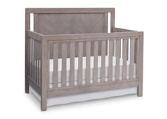 Simmons Kids Stained Grey (054) Chevron Crib 'N' More, Crib Conversion a2a