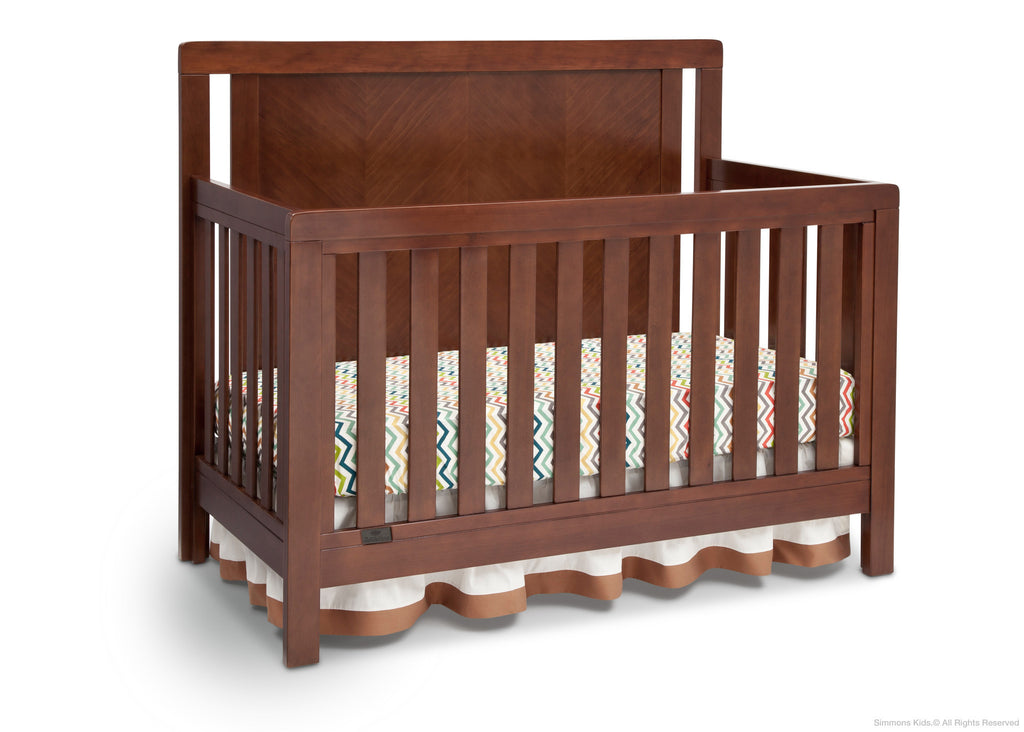 Simmons Kids Espresso Truffle (208) Chevron Crib 'N' More, Crib Conversion b2b