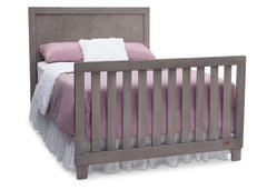 Simmons Kids Stained Grey (054) Bellante 4-in-1 Crib, Full-Size Bed Conversion with Footboard b4b