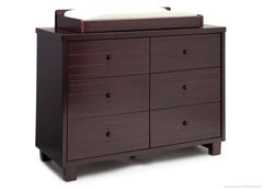 Simmons Kids Black Espresso (907) Rowen Double Dresser (320030), Side View with Topper and Props b5b