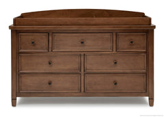 Simmons Kids Chestnut (223) Kingsley 7 Drawer Dresser (324070), Front View a1a