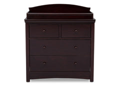 Simmons Kids Black Espresso (907) Emma 4 Drawer Dresser with Changing Top Front Facing View b1b