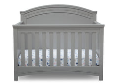 Simmons Kids Grey (026) Emma Crib 'N' More Front Facing View a2a
