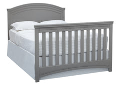 Simmons Kids Grey (026) Emma Crib 'N' More Angled Full Size Bed Conversion View a6a
