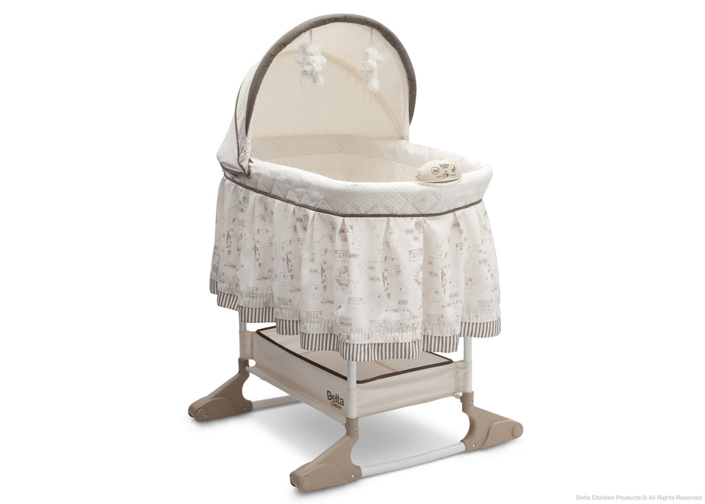 Delta Children Play Time Rocking Jungle Bassinet, Right Side View a1a