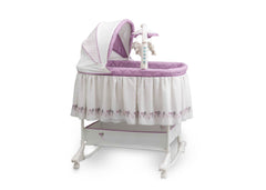 Delta Children Geo (505) Rocking Bassinet Side View c1c