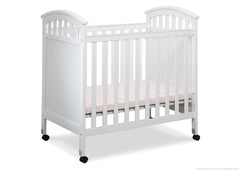 Delta Children White (100) Americana Cozy Crib Side View a1a