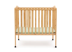 Delta Children Natural (260) Portable Crib (4472), Front View a1a