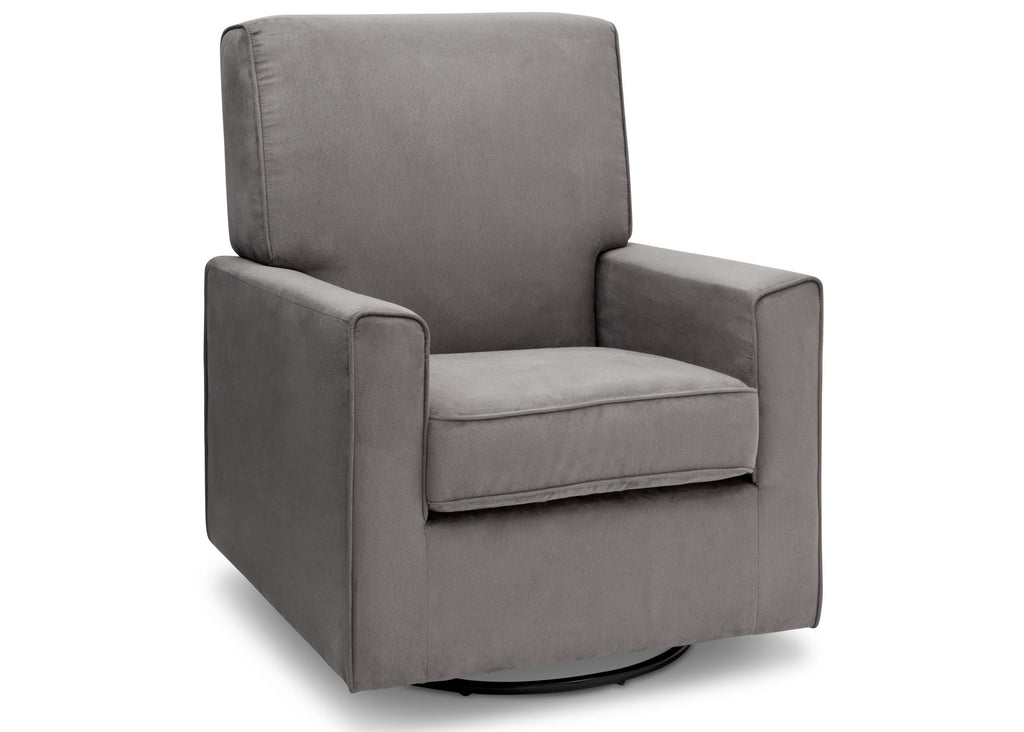 Delta Children Graphite (018) Ava Upholstered Glider Side View a3a