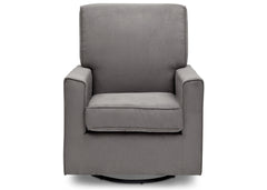 Delta Children Graphite (018) Ava Upholstered Glider Front View a2a