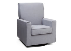 Delta Children Heather Grey Eva Glider Side View a2a