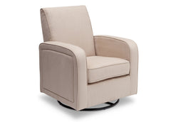 Delta Chilren Ecru (277) Clermont Upholstered Glider, Side View 2 a4a