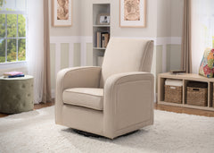 Delta Chilren Ecru (277) Clermont Upholstered Glider in Setting 2 a1a