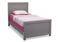 Simmons Kids Grey (026) Rowen Twin Bed with Setting 1 a1a