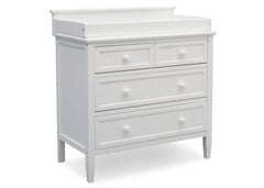 Delta Children Epic Signature 3 Drawer Dresser with Changing Top, Right View Bianca (130) b1b