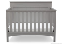 Delta Children Grey (026) Fancy 4-in-1 Crib Front View, Crib Conversion b2b