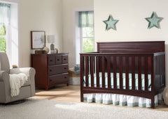 Delta Children Dark Chocolate (207) Fancy 4-in-1 Crib with Props 1 c1c