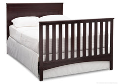 Delta Children Dark Chocolate (207) Fancy 4-in-1 Crib, Full-Size Bed Conversion c6c